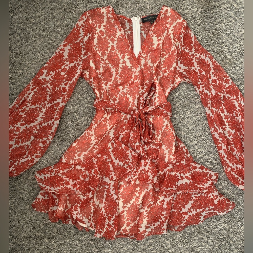 Rust orange dress